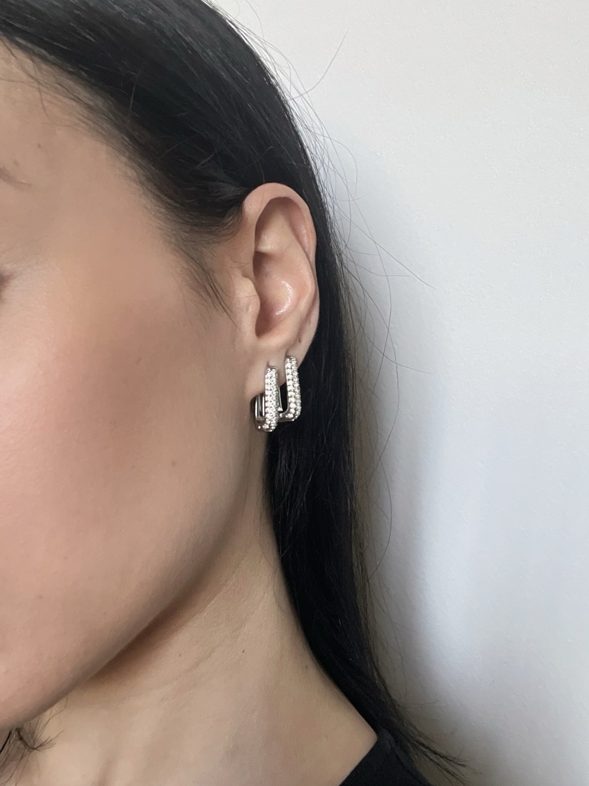 Orecchini Square Hoops 🤍